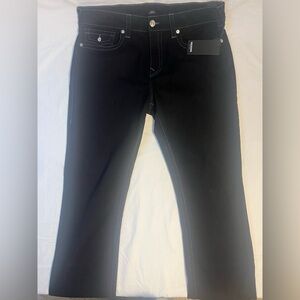 True Religion Ricky SN Flap Relaxed Straight Jeans Men’s 36 36x32 Black NWT